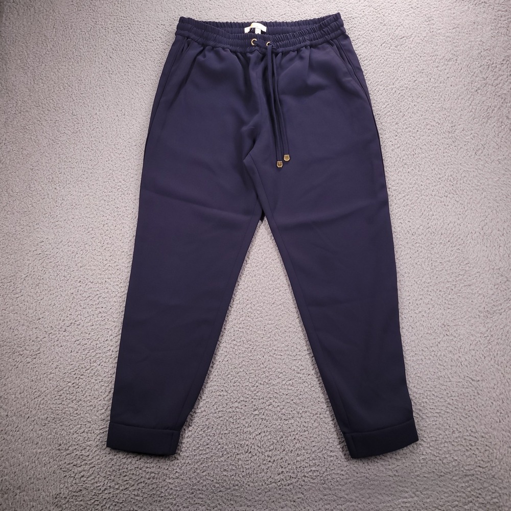 BODEN Pants Size US 6P Petite Navy Blue Ankle Casual Jogger High Rise